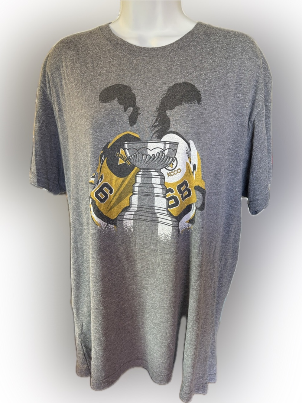 Chive Tees Mario Lemieux Jaromir Jagr Pittsburgh Penguins Stanley Cup Tee XL